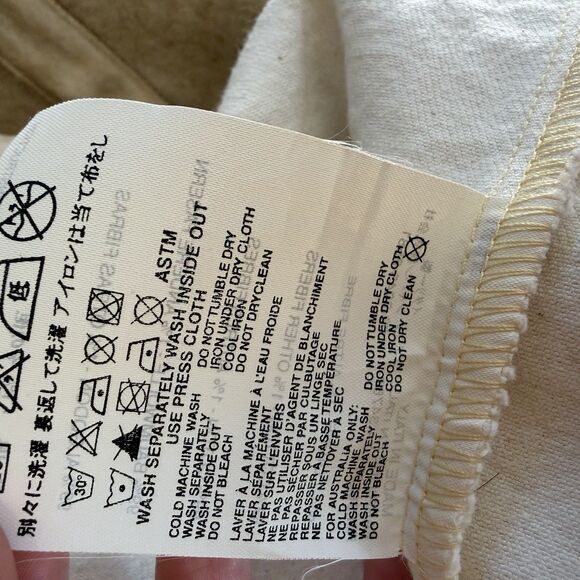 PRADA SPORT Tote Bag Denim Tan Vintage Double Handle - Picture 7 of 16